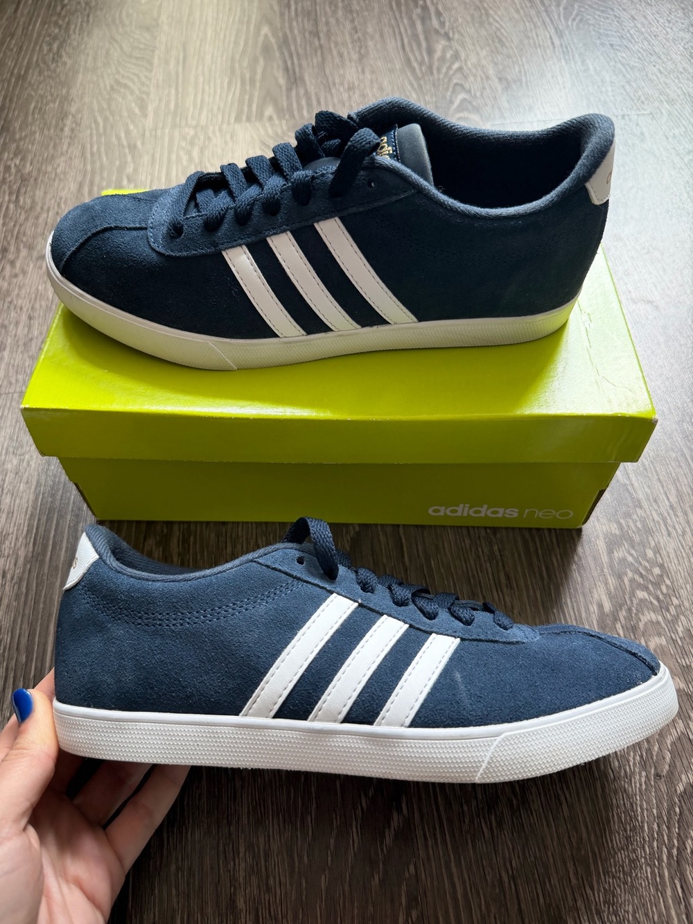 adidas neo Courtset AW4212 in Blue/White